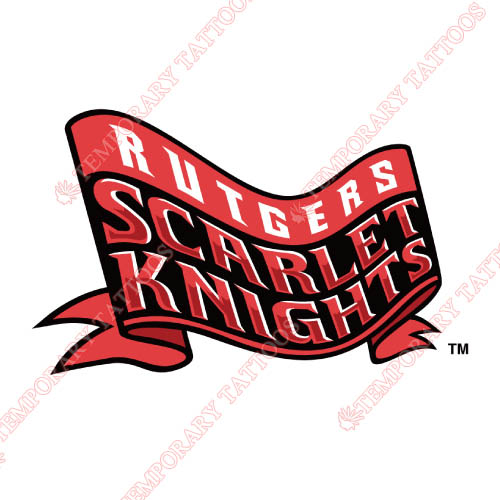Rutgers Scarlet Knights Customize Temporary Tattoos Stickers NO.6037